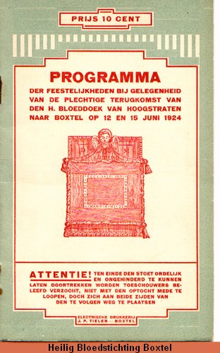 Programmaboekje uit 1924